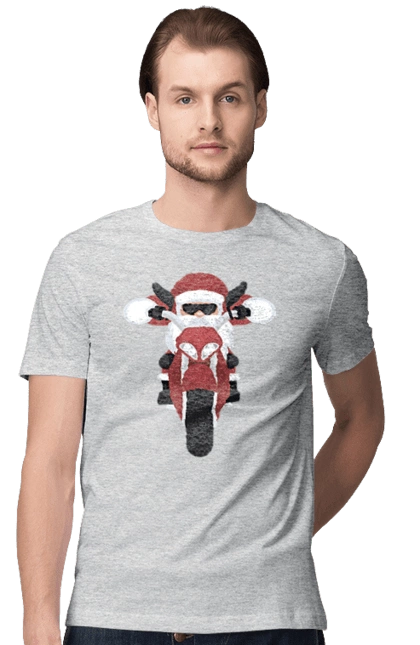 Санта на мотоцикле