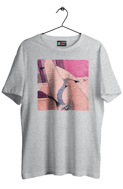 Футболка чоловіча з принтом "Чоловіча Рука В Жіночих Трусиках". Гра, ліжко, труси. 2070702