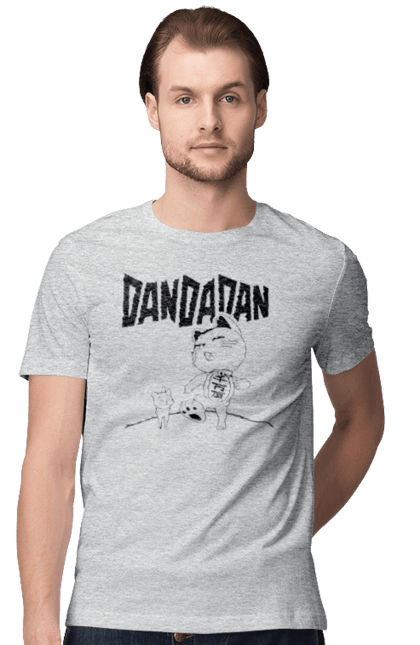 Футболка чоловіча з принтом "Дандадан Турбо бабка". Dandadan, turbo granny, yokai, аніме, дандадан, йокай, манга, турбо-бабка. 2070702