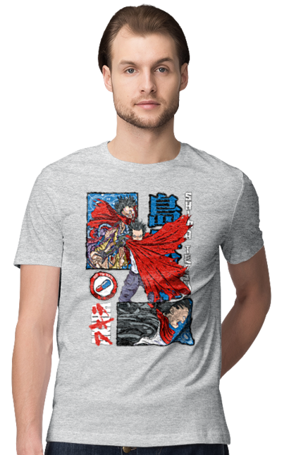 Men's t-shirt with prints Akira Tetsuo Shima. Akira, anime, cyberpunk, manga, tetsuo shima. 2070702