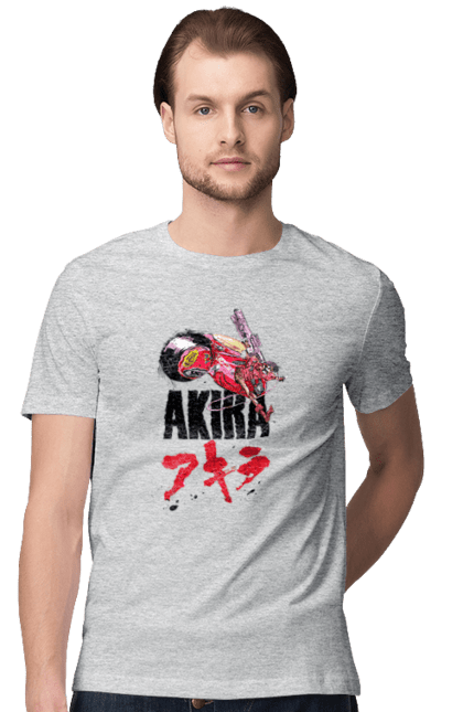 Футболка чоловіча з принтом "Акіра". Akira, shotaro kaneda, tetsuo shima, акіра, аніме, кіберпанк, тецуо шима, шьотаро канеда. 2070702