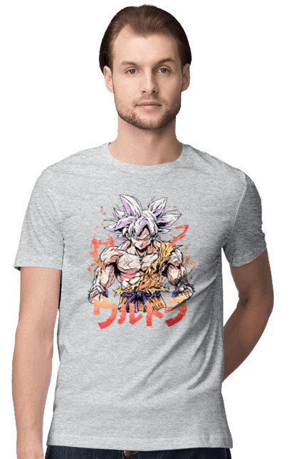 Футболка чоловіча з принтом "Перли дракона Сон Гоку". Dragon ball, manga, son goku, аніме, гоку, манга, перли дракона, сон гоку. 2070702