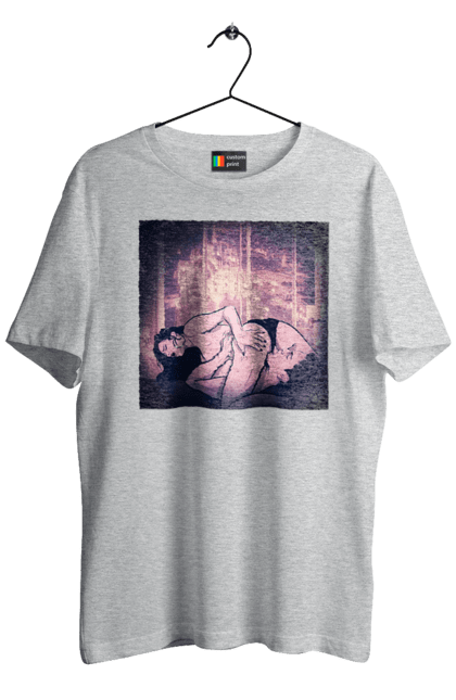 Футболка чоловіча з принтом "Дорослі Ігри На Тлі Міста". Гола, кохання, лизати, трусики. 2070702