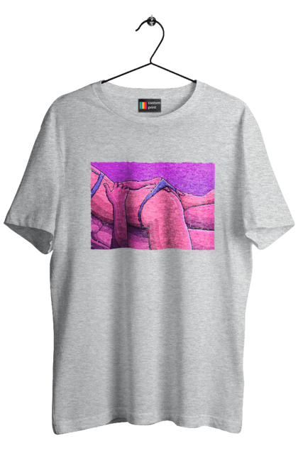 Футболка чоловіча з принтом "Зняття Трусиків З Дівчини". Гола, тіла, труси. 2070702