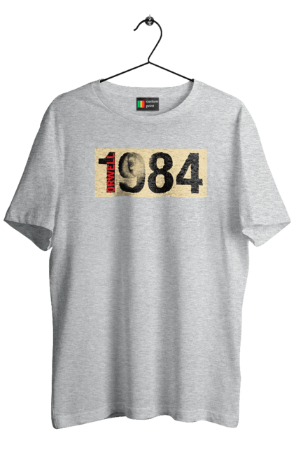 Футболка чоловіча з принтом "1984 Орвелл". 1984, антиутопія, книга, орвелл, роман. futbolka.stylus.ua