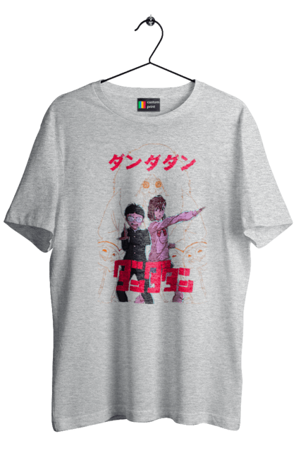 Men`s t-shirt with prints Dandadan. Anime, ayase, dandadan, ken takakura, manga, momo ayase, okarun, takakura. 2070702