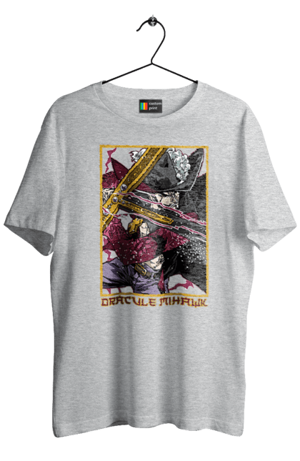 Men's t-shirt with prints One Piece Dracule Mihawk. Anime, dracule mihawk, manga, mihawk, one piece, straw hat pirates. 2070702