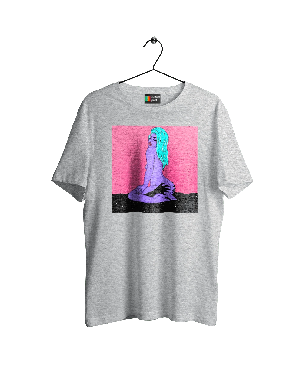 Purple Girl In Hands