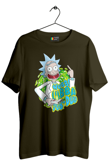 Футболка мужская с принтом Рик и Морти. Rick and morty, мультфильм, научная фантастика, приключения, рик, рик и морти, сериал. 2070702