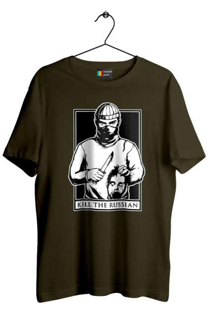 Men`s t-shirt with prints Kill the russian. Kill, kill the russian, kill the russian instagram, olx, russian, the. 2070702