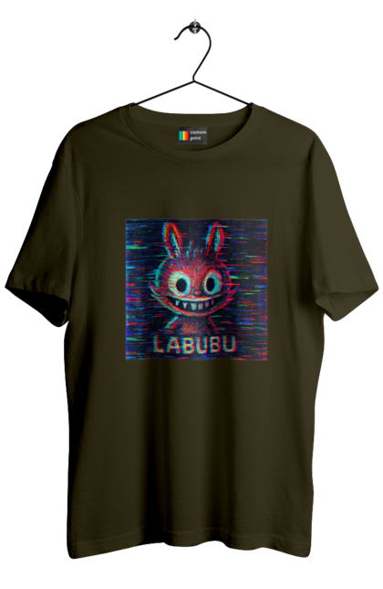 Футболка чоловіча з принтом "Лабубу". Crt, rgb, глітч, кіберпанк, лабубу, пікселі, ретро, спотворення, цифрове мистецтво, шум. 2070702