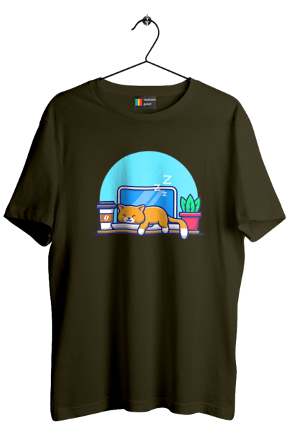 Футболка чоловіча з принтом "Кіт програміст". Angular, c, css, html, it, javascript, jquery, php, python, react, svelt, vue, айтишник, айті, гумор, код, кодувати, прогер, програміст, програмісти, ти ж, ти ж програміст, тиж програміст. 2070702