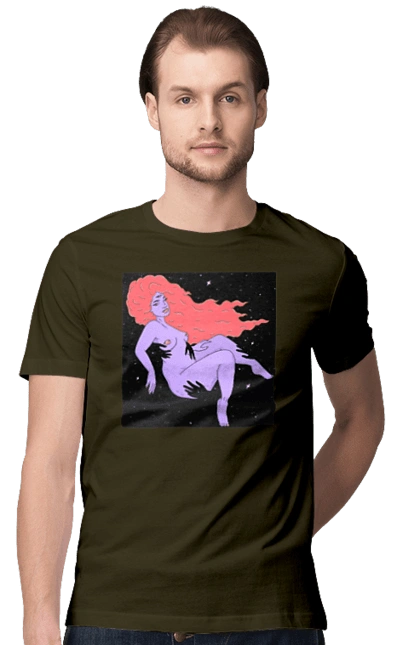 Фиолетовая Девушка В Черной Дыре