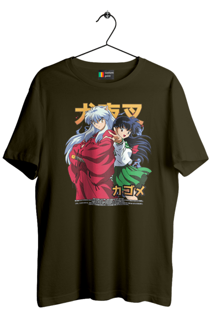 Футболка чоловіча з принтом "Inuyasha". Anime, inuyasha, manga, rumiko takahashi, аніме, демон охоронець, манга, руміко такахасі. 2070702