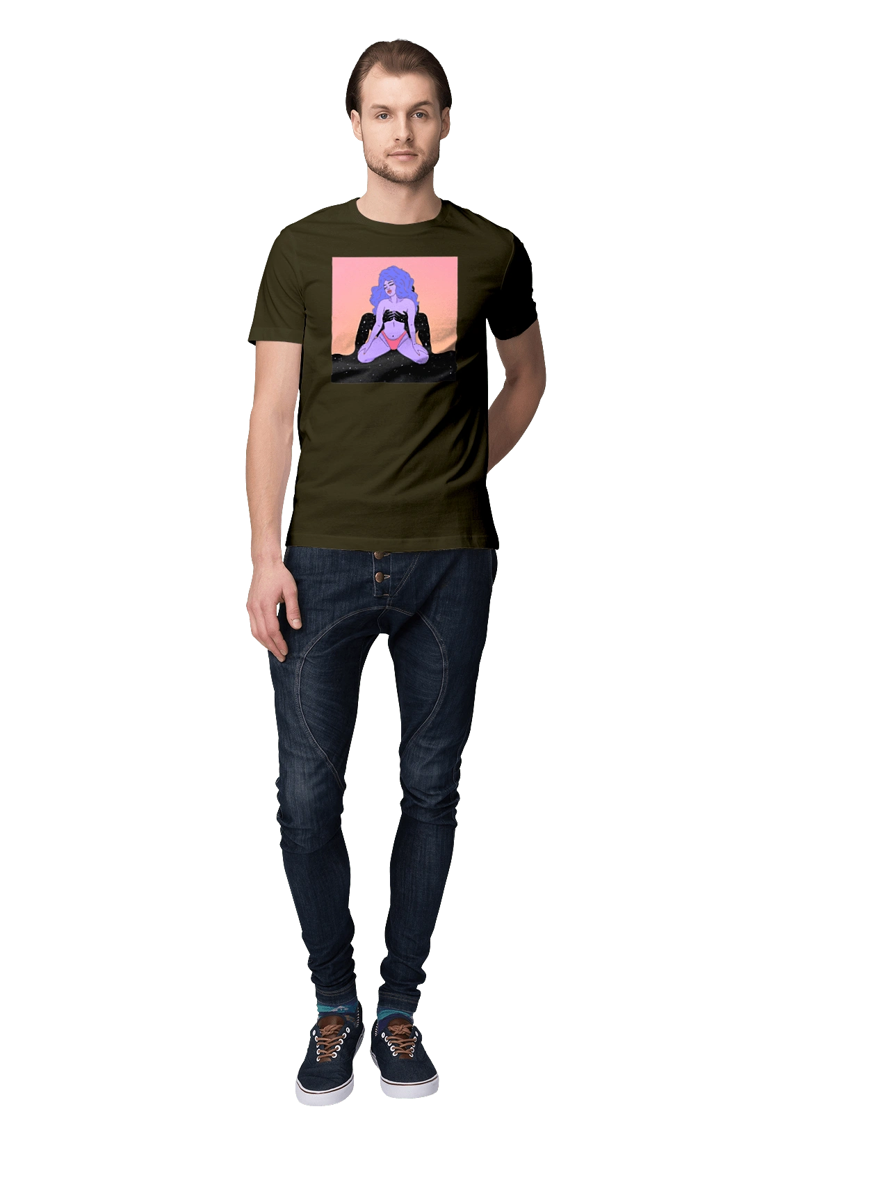 Purple Girl In Panties