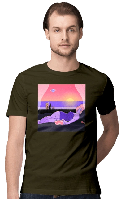 Purple Girl On Vacation