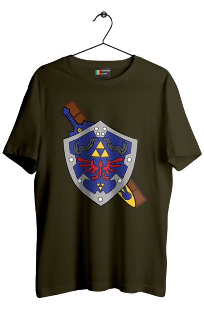 Men's t-shirt with prints The Legend of Zelda. Action movie, adventure, arcade, game, legend of zelda, nintendo, quest, shigeru miyamoto, video game, zelda. 2070702