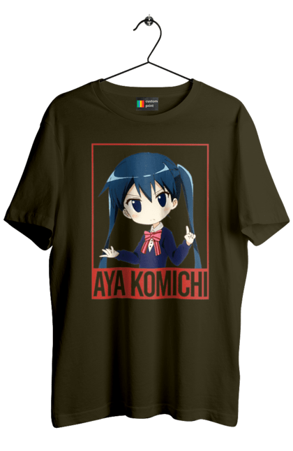 Футболка чоловіча з принтом "Золота мозаїка Ая Коміті". Anime, aya komichi, kiniro mosaic, kinmoza, manga, аніме, ая коміті, золота мозаїка, коміті, манга. 2070702