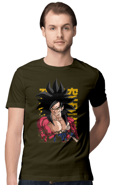 Футболка чоловіча з принтом "Перли дракона Сон Гоку". Dragon ball, manga, son goku, аніме, гоку, манга, перли дракона, сон гоку. 2070702