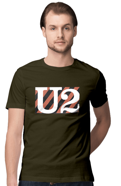 Men's t-shirt with prints Group U2. Alternative rock, dance rock, group, music, post-punk, rock, soft rock, tour. 2070702