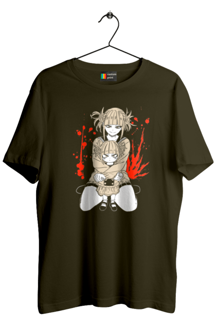 Men's t-shirt with prints My Hero Academia Himiko Toga. Anime, himiko toga, manga, my hero academia, video game, yakuza toga. 2070702