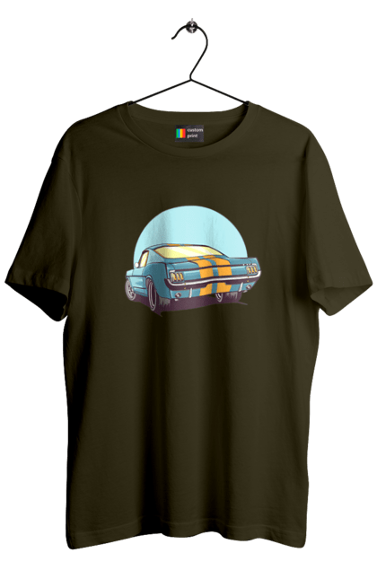 Футболка чоловіча з принтом "Авто". Авто, герой, гроші, монстр, музика, новий, персонаж, робот, супер герой. 2070702