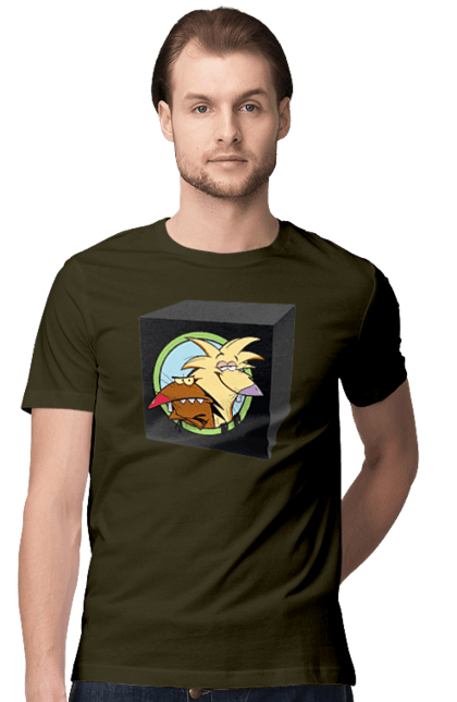 Футболка чоловіча з принтом "Black Box". Black box, бобер, боєприпас, коробка, повернись живим. 2070702