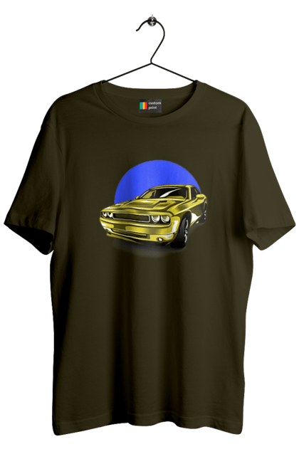 Men`s t-shirt with prints Ukrainian sports car. Auto, machine, muscle car, powerful car, speed, sports car, ukrainian sports car. 2070702