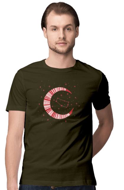 Men`s t-shirt with prints Gemini. Constellation, gemini, horoscope, sign, twins, zodiac, zodiac sign. 2070702