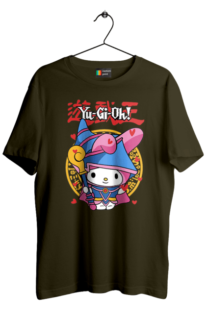 Men's t-shirt with prints Yu Gi Oh! My Melody. Brand, character, hello kitty, my melody, yu gi oh, yugio. 2070702