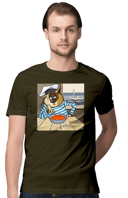 Cat Sailor, On The Ship Eats Red Caviar