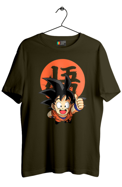 Футболка чоловіча з принтом "Перли дракона Сон Гоку". Dragon ball, manga, son goku, аніме, гоку, манга, перли дракона, сон гоку. 2070702