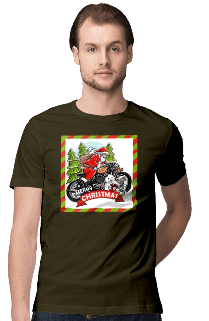 Santa on a motorcycle
