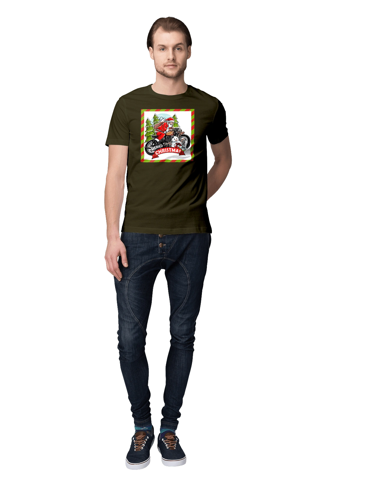 Santa on a motorcycle