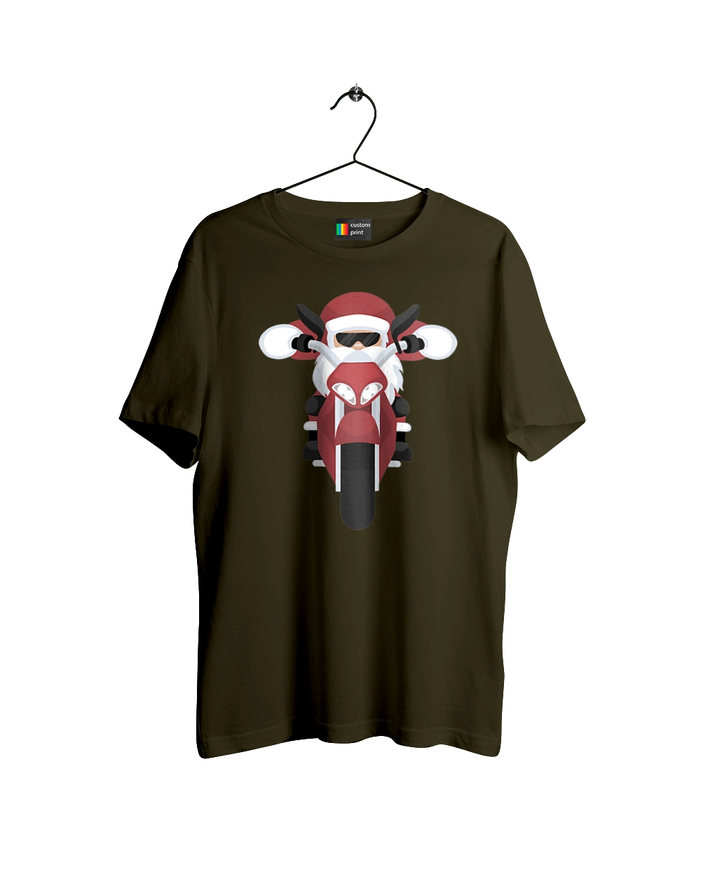 Санта на мотоцикле