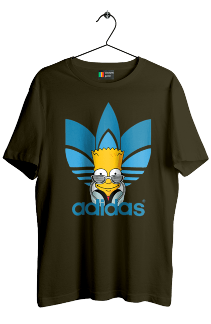 Футболка чоловіча з принтом "Adidas Барт". Adidas, bart, адідас, барт, мультфільм, серіал, сімпсон. 2070702