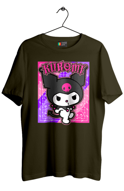 Футболка мужская с принтом Хелло Китти Куроми. Hello kitty, аниме, куроми, моя мелодия, персонаж, санрио, хелло китти. 2070702