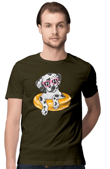 Dalmatian Swims In A Circle