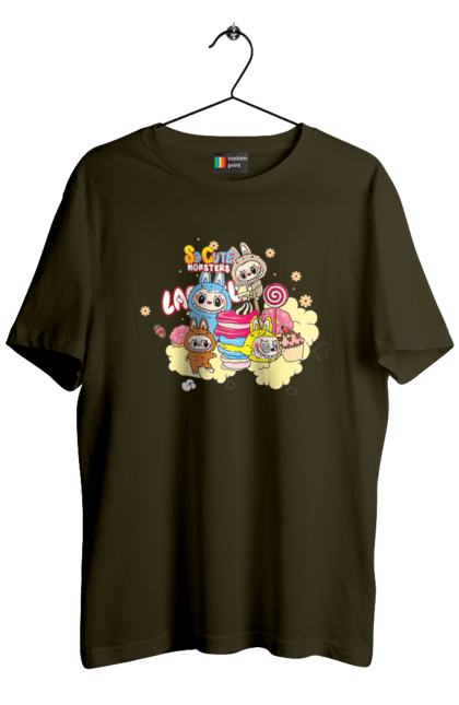 Футболка чоловіча з принтом "Labubu". Labubu, weird cute, іграшки, лабубу. 2070702