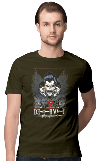 Men's t-shirt with prints Death note Ryuk. Anime, death note, god of death, kira, manga, ryuk, shinigami. 2070702