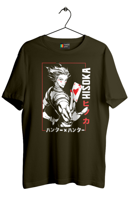 Футболка мужская с принтом Hunter x Hunter Хисока. Hisoka, hunter x hunter, аниме, антагонист, манга, персонаж, хисока. 2070702