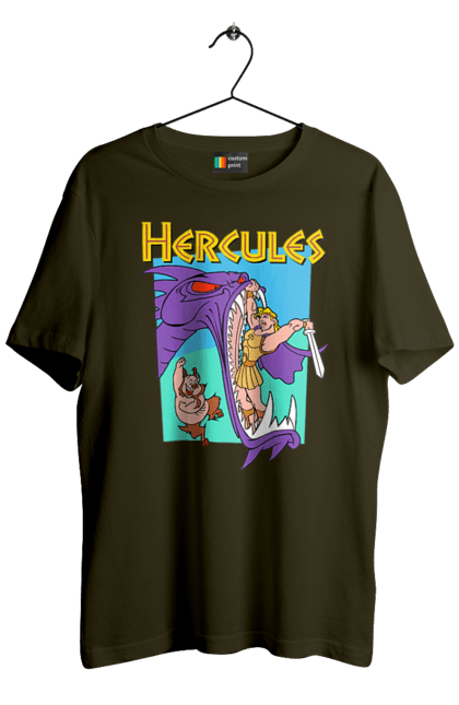 Men's t-shirt with prints Hercules. Cartoon, greece, hercules, myth. 2070702