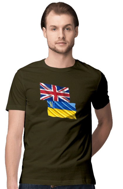 Flag United Kingdom, Flag Ukraine, Support Ukraine