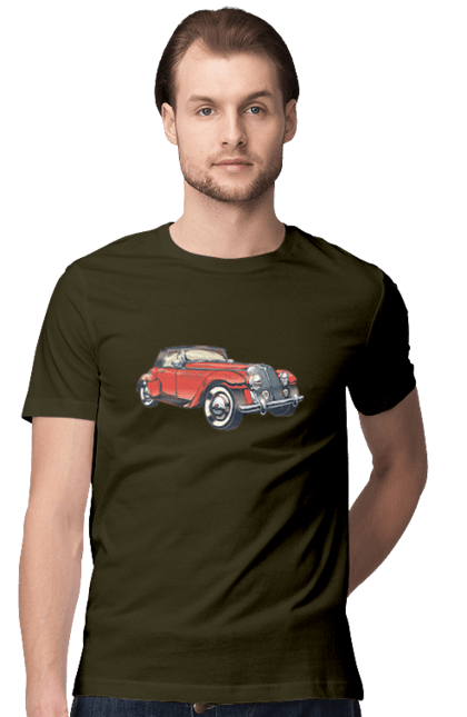 Men`s t-shirt with prints Car Rarity. Car, retro. 2070702