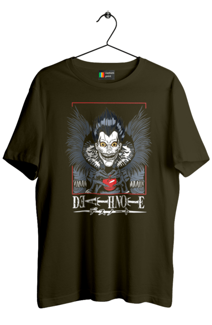 Men's t-shirt with prints Death note Ryuk. Anime, death note, god of death, kira, manga, ryuk, shinigami. 2070702