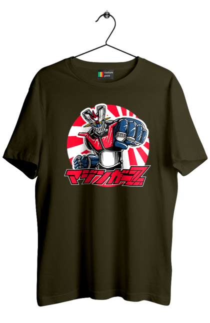 Men's t-shirt with prints Mazinger Z Grendizer. Anime, goldorak, goldrake, grendizer, manga, mazinger z, mecha, robots. 2070702