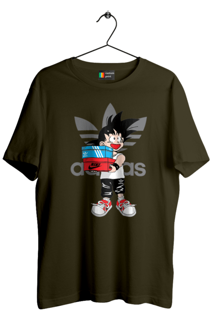 Футболка мужская с принтом Adidas Сон Гоку. Adidas, anime, dragon ball, son goku, адидас, аниме, гоку, жемчуг дракона, манга, сон гоку. 2070702