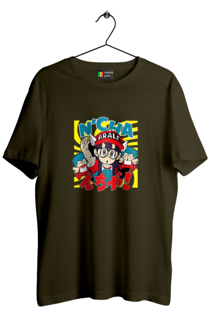 Футболка чоловіча з принтом "Dr. Slump Арале Норімакі". Anime, arale norimaki, dr. slump, manga, аніме, арале норімакі, доктор сламп, лікар сламп, манга. 2070702