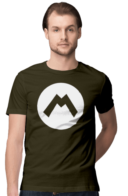 Men's t-shirt with prints Mario. Character, game, mario, mario bros, nintendo. 2070702