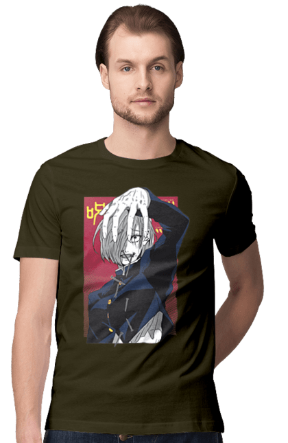 Men's t-shirt with prints Jujutsu Kaisen Nobara. Anime, dark fantasy, jujutsu kaisen, magic battle, manga, mystic, nobara, nobara kugisaki. 2070702